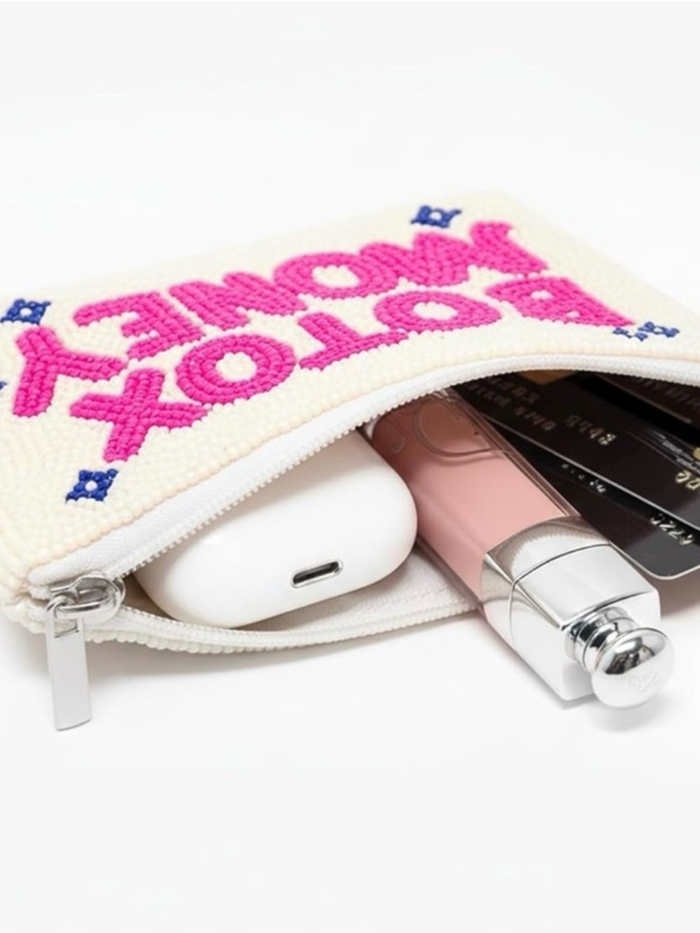 ✨ NEW Twine & Love Botox Money Beaded Coin Purse Pouch ✨ - Picture 3 of 6